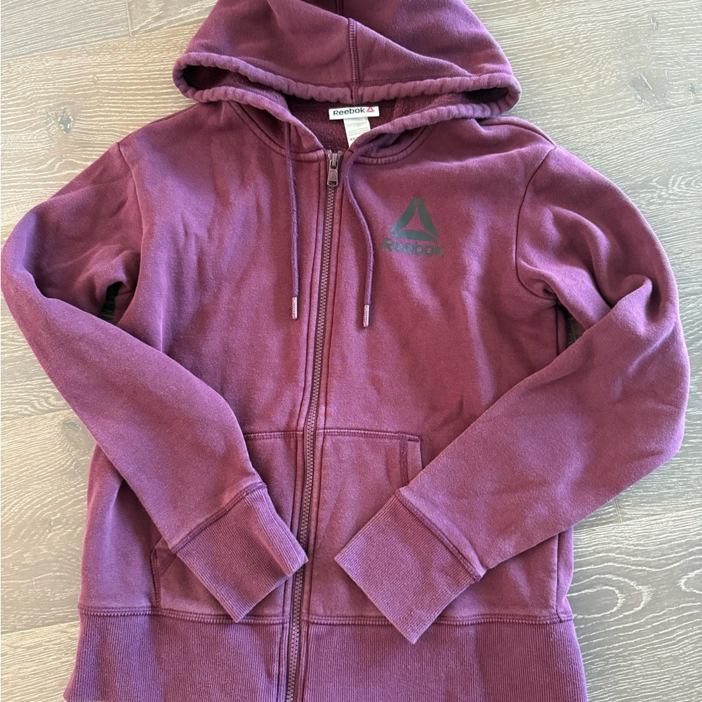 Reebok Plum Purple Full-Zip Hoodie